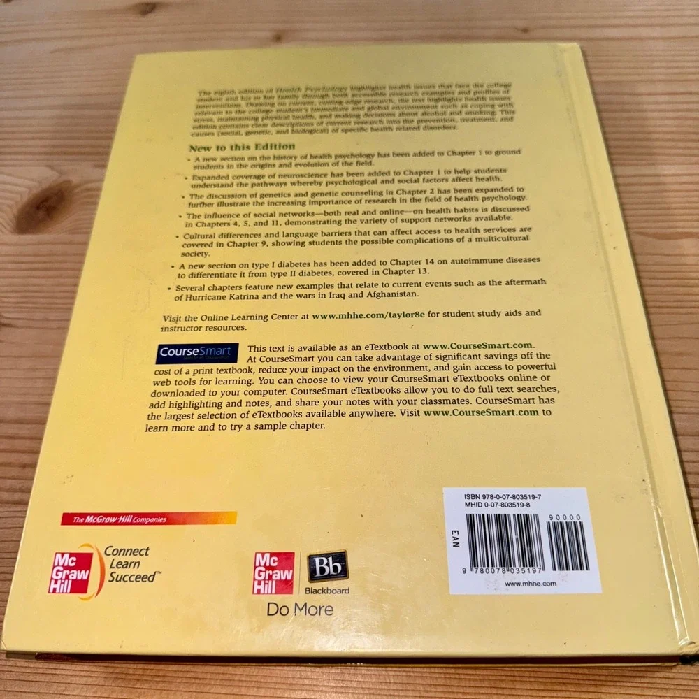 Health Psychology 8th‎ Edition by Shelley E. Taylor | Hardcover Textbook